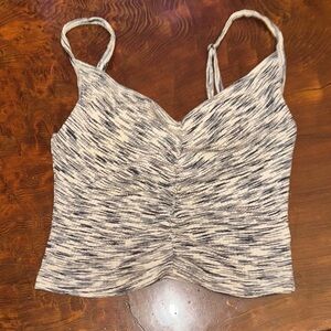 O'Neill Black and Cream Camisole Top